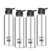Price Error loot-- Pigeon Inox Hydra 700 ml Bottle (Pack of 4, Black, Steel/Chrome, Steel)