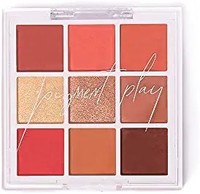 Pigment Play Playground Hero Shadow Palette 9 curated different shades,Matte,Pigmented shades,Shimmer Foils eyeshadow - Sunset Sands , 9gms