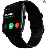 Newly Launched Boult Dive+ with 1.85" HD Display, Bluetooth Calling Smartwatch, 500 Nits Brightness, 7 Days Battery Life, 150+ Watch Faces, 100+ Sport Modes, IP68 Waterproof Smart Watch (Jet Black)