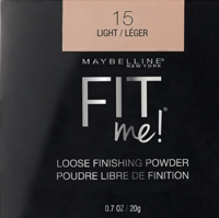 Maybelline New York Loose Finishing Powder, Controls Shine, Mineral Based Formula, Fit Me, 15 Light, 20g