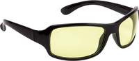 NuVew® UV Protected Unisex Sports/Wrap Sunglasses - (Yellow Lens | Black Frame | Medium Size | NW-728-22)