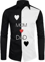 Niza Fashion Men's Premium Digital Printed Unstitched Shirt Fabric for Men PolyBlend Material 2.25m Shirt Piece Cloth(MOMDAD)