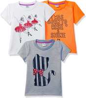 Gubbarey Girl's Regular Fit T-Shirt