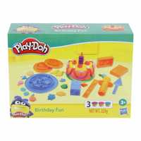 PLAY-DOH Birthday Fun Playset for Kids 3 Years and Up with 3 Non-Toxic Colors Multicolor (3 pieces)