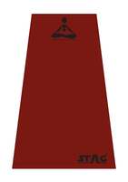 Stag Yoga Mantra Plain Red Mat (4 mm) With Bag |