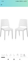 Nilkamal Enamora Polypropylene Set of 2 Chair White