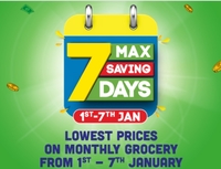 Jiomart 7 Max Saving Days  Save Upto 50% Off on Monthly Grocery (1st - 7th Jan)