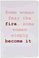 Papboo Unruled A5 Women Fire Soft Bound Notebook (Matte Finished Cover, 120 Pages, 80 GSM, Round Edges) Journal Diary