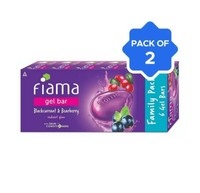 Fiama Blackcurrant & Bearberry Gel Bar Soap 6x125 g - Pack of 2