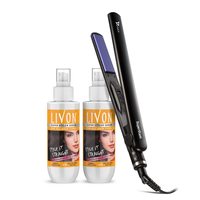 Livon Super Styler Serum  | 100 ml(Pack of 2) with Syska Hair Straightener 