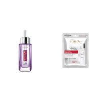 L'Oréal Paris Revitalift 1.5% Hyaluronic Acid Face Serum, 15 ml and L'Oreal Paris Revitalift Crystal Micro-Essence Sheet Mask, 25g, 25 g