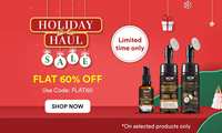 WOW: Flat 60% Off + GET Free Face Serum On Orders Above Rs.649+