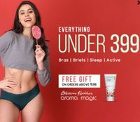 Clovia - Under Rs.399 Store & Free Gifts Also