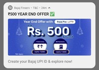 Bajaj Pay UPI 5% Cashback Upto 500 (New User)