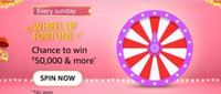 Amazon Sunday Wheel Of Fortune  quiz 