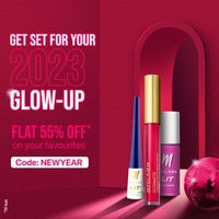 Myglamm New Year Sale- Flat 55% Off on Favourites