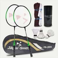 Jager-Smith PB-2000 Combo, JSBN-101 & Featherlite 2 Shuttle Badminton Kit