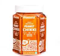 pintola Peanut Chikki Jar,100% Natural,Made with Jaggery Plastic Bottle (364 g)