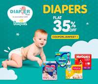 Firstcry- Flat 35% Off on New Diapers