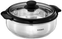 Solimo Stainless Steel Casserole, (Silver, 1900ml)




