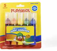 PLAYSKOOL 5 Ct Giant Markers For Kids Art Set