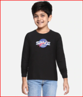 Myntra : HERE&NOW Boys Black Printed T-shirt at Rs. 212