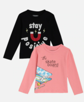 Myntra : Cherokee Boys Pack of 2 Assorted Printed Round Neck T-shirt at Rs. 197