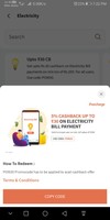 5% back upto 30 for all users on electricity bill payment