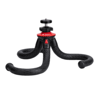 FotoPro UFO2 27.9cm Adjustable GorillaPod for Mobile and Camera (360 Degree Rotation Ball Head, Black/Red)