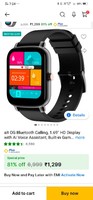 Take a look at this alt OG Bluetooth Calling, 1.69" HD Display with AI Voice Assistant, Built-in Games Smartwatch on Flipkart