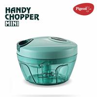 Pigeon Polypropylene Mini Handy and Compact Chopper with 3 Blades for Effortlessly Chopping Vegetables and Fruits for Your Kitchen (12420, Green, 400 ml)