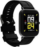 Wings Newly Launched Strive 100 Smart Watch with 10 Days Battery Life, 1.4 inches Full Touch IPS Screen, 24*7 Heart Rate Monitor, Sleep Monitoring Smart Watches & IP68 Waterproof Grey, Black, one Size