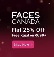 Nykaa - Faces Canada Flat 25% Off /Free Kajal on Rs.699+