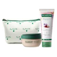 Palmolive Brightening Range with Beauty Pouch | Gel Face Wash 100 ml and Face Masque 100 ml combo, with 100% natural unique blend of Kesar and Roman Chamomile Essential Oil
