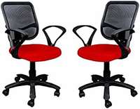 Adiko Set of 2 Mesh Back Chair 