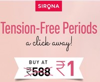 Sirona Tension Free Period now Product Just Re 1 + Shipping
