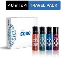 Wild Stone Code Gift Pack (Iridium, Titanium, Steel and Copper) Perfume Body Spray - For Men  (160 ml, Pack of 4)