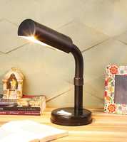 tu casa Ntu-232 Black Metal Shade Type-b-22 Holder Study Lamp with Metal Base