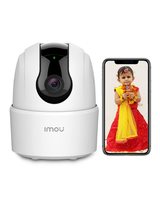 Imou 360° 1080P Full HD Security Camera White,Human Detection,Motion Tracking,2-Way Audio,Night Vision,Dome Camera with Extended WiFi RJ45 Connection,Alexa Google Assistant,Up to 256GB SD Card Support