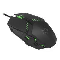 Amkette EvoFox Shadow Wired Mouse (Gaming Sensor, 794BK, Black)