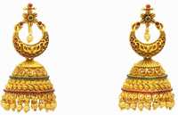 Flipkart : Golden Jhumka Floral Earrings Alloy Jhumka Earring at Rs. 189