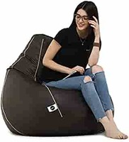 Amazon :  Umi. Classic Filled Bean Bag (with Beans) Colour- Brown with Cream Piping (Size-XXXL) at ₹2099