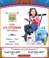 Firstcry Spirit Of India Sale - Flat 35% Off* Sitewide & More Offers