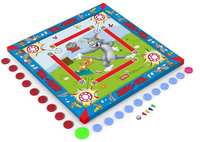 Zitto Tom and Jerry Kids Carrom Board (20x20 inch, Multi Color)