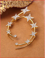 Myntra : White Contemporary Ear Cuff Earrings at ₹179