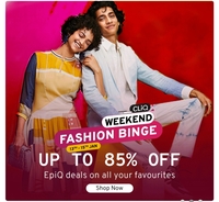 TataCLiQ Weekend Fashion Binge Upto 85% Off on Top Brands (13th - 15th Jan)