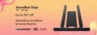 Soundbar Days( 13rd - 14th Jan ) Up to 50 % off Bestselling soundbars & home theatres| BLAUPUNKT | JBL | boAt & more