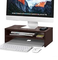 Amazon : Dime Store Wooden Monitor Stand with Storage Organizer at ₹595