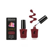 Rich Ruby, Premium Color coats your nails to perfect ,giving them a vibrant and elegant look, Long Lasting Gel Nail Paint (10ML)