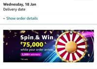 Hidden Spin and Win upto ₹75,000 